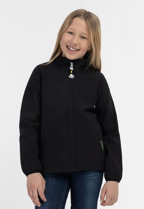 Schmuddelwedda softshell jacket Girls black - Image 3
