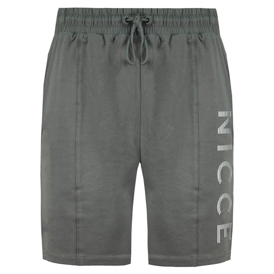 Nicce Stretch Waist Grey Mens Reflective Sprint Jog Shorts 211 1 06 01 0329