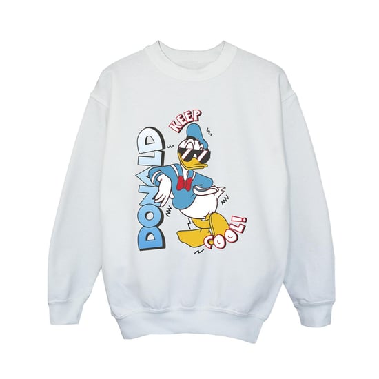 Disney Boys Donald Duck Cool Sweatshirt (White)