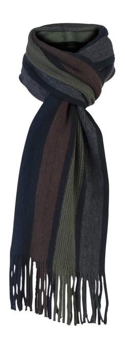 Bufanda de invierno de punto a rayas de inspiración italiana para hombre Talla única - Image 1