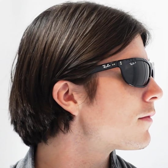 Ray-Ban Wrap Unisex Black Green Polarized Sunglasses