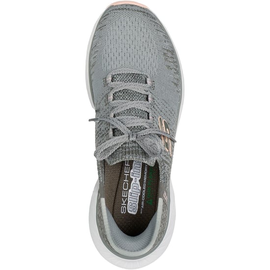 Skechers Edgeride Impression Textile Women's Green/Orange Trainers - Image 3