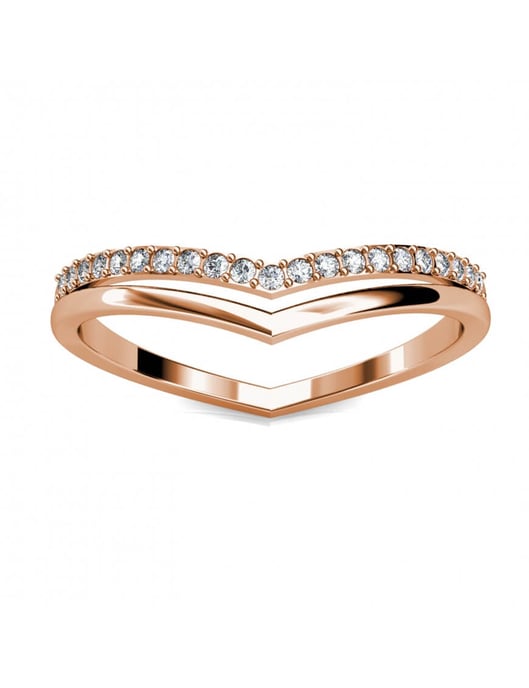 Anillo Tirinto - Oro rosa y cristal - Image 3