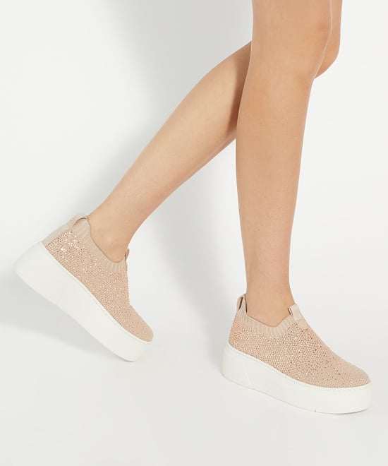 Dune Ladies Elements - Embellished Flatform Sock Trainers - Image 3