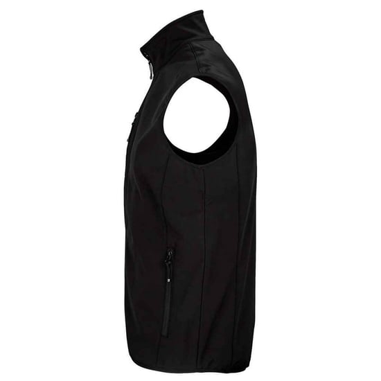 SOLS Mens Falcon Softshell Recycled Body Warmer (Black) - Image 2