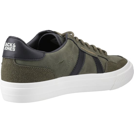 Jack & Jones Morden Special Polyurethane Men's Olive Night Trainers - Image 2