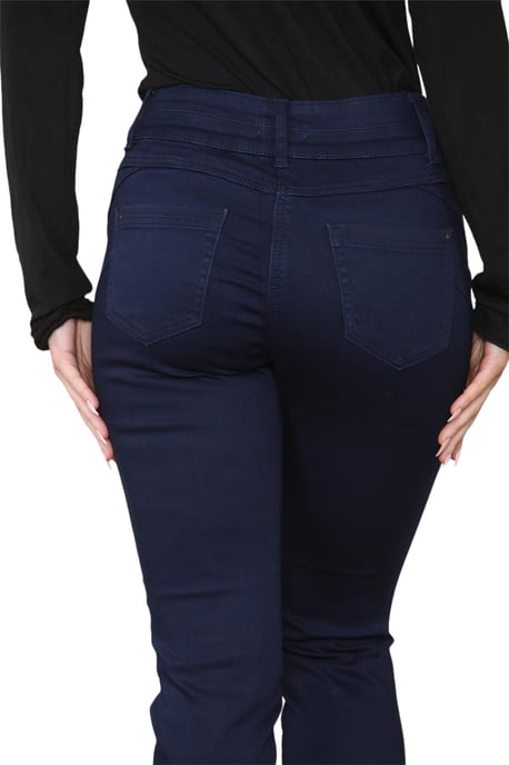 M&Co Vaqueros de pierna estrecha para mujer en azul índigo - Image 5