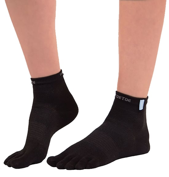 TOETOE - Calcetines de entrenamiento para hombre y mujer - Negro - Image 2