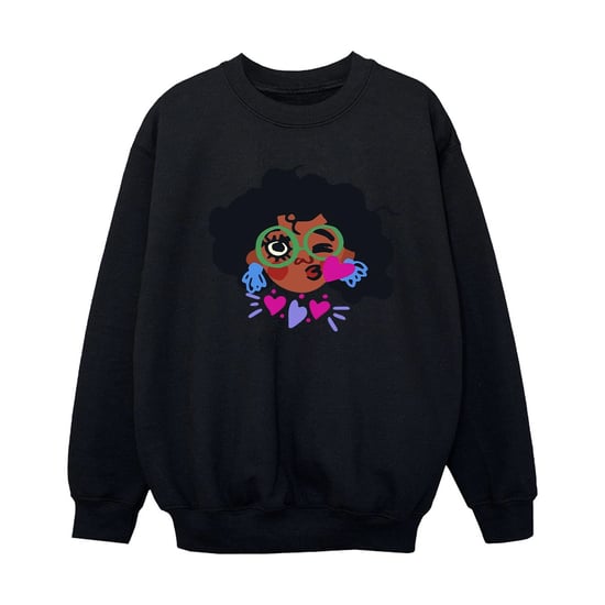 Disney Girls Encanto Mirabel Kiss Sweatshirt (Black)