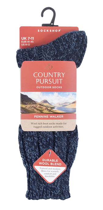 PENNINE WALKER - Calcetines de senderismo de lana de punto grueso para hombre - Image 2