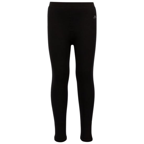 Trespass Childrens/Kids Fuzzy Sherpa Lined Leggings (Black) - Image 1