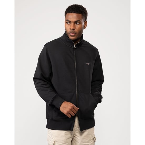 GANT Mens Regular Fit Shield Logo Full Zip Sweatshirt - Image 1
