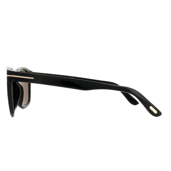 Gafas de sol Tom Ford 0595 Eric 01J Negro Brillante Marrón - Image 3