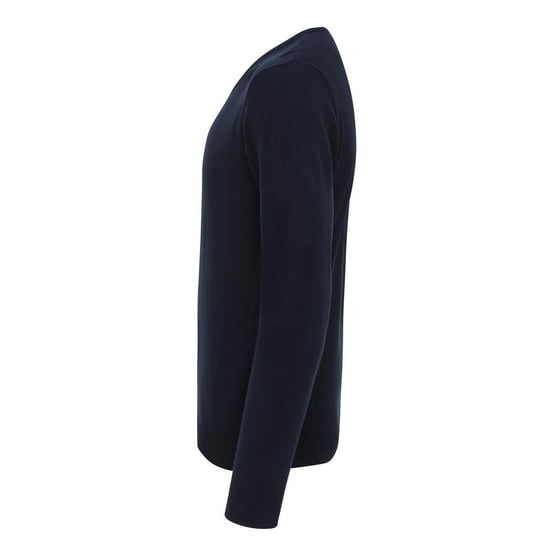 Premier Mens Essential Acrylic V Neck Sweatshirt (Navy) - Image 3