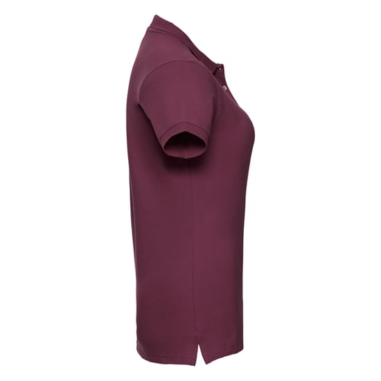 Russell Womens/Ladies Stretch Fitted Polo Shirt (Burgundy) - Image 3