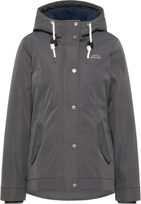 ICEBOUND Winter jacket women stone grey - Image 1