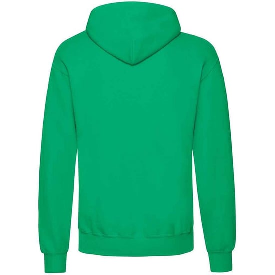 Fruit Of The Loom Adults Unisex Classic Hooded Sweatshirt (Kelly Green) - Image 2