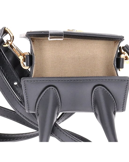 Jacquemus Le Chiquito Top Handle Bag in Black Leather - Image 4