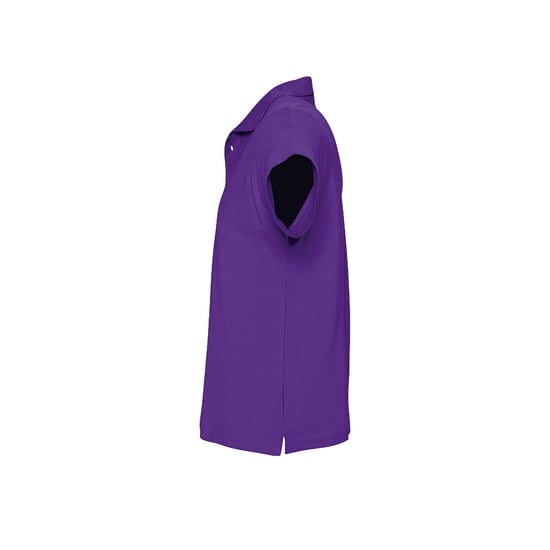 SOLS Mens Summer II Pique Short Sleeve Polo Shirt (Dark Purple) - Image 3