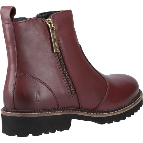Hush Puppies Grace Zip Suede Women's Burgundy Boots - Image 2
