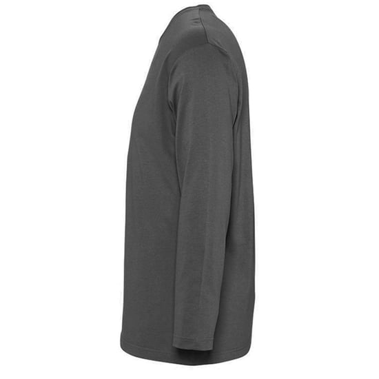 SOLS Mens Monarch Long Sleeve T-Shirt (Dark Grey) - Image 3