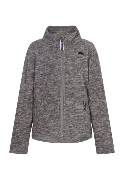 Schmuddelwedda fleece jacket Grey melange - Image 1