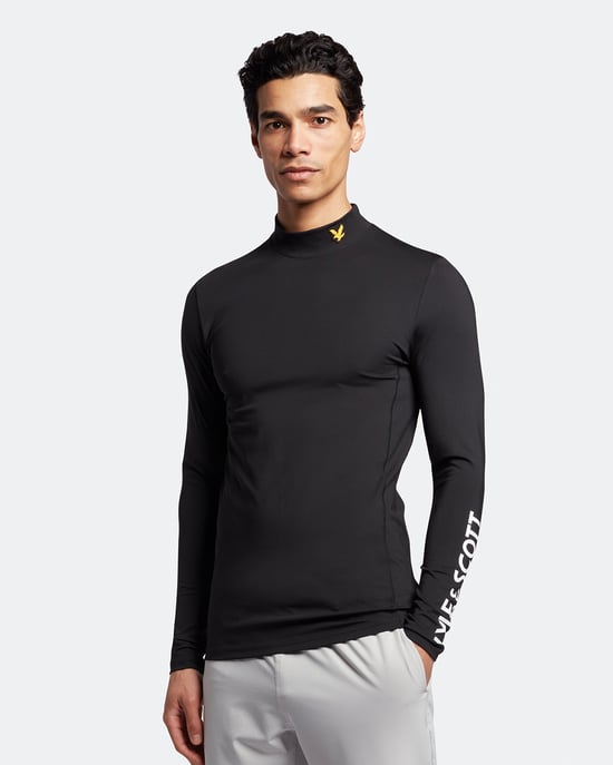 Lyle & Scott Golf Technical Baselayer in Black - Image 1