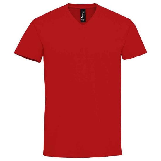 SOLS Mens Imperial V Neck T-Shirt (Red) - Image 1