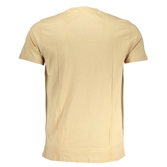 Camiseta Beige con Logo Negro en Negrita de Cavalli Class - Image 2