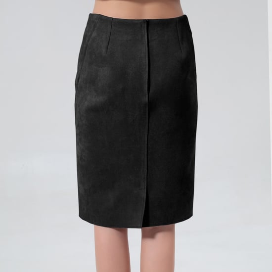 Suede straight skirt - Image 4