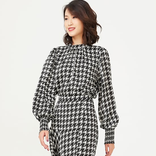 Houndstooth print blouse - Image 4