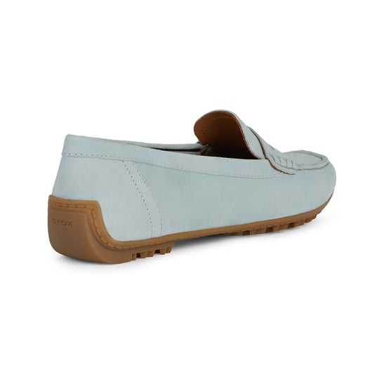 Geox D Kosmopolis Suede Women's Light Blue Moccasins Shoes - Image 2