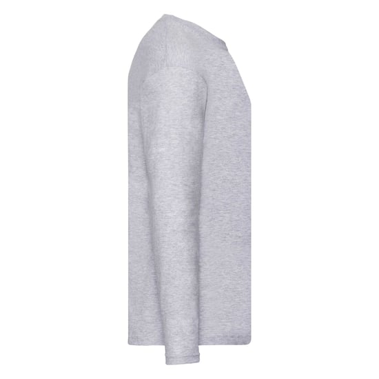 Fruit Of The Loom Mens R Long-Sleeved T-Shirt (Heather Grey) - Image 3