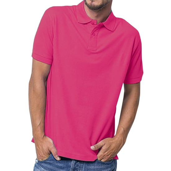 Russell Mens 100% Cotton Short Sleeve Polo Shirt (Fuchsia)