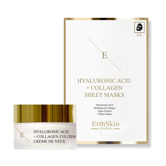 Mascarilla Ácido Hialurónico y Colágeno - 3 hojas + Crema Contorno de Ojos Ácido Hialurónico + Colágeno Pro Age 30ml - Image 1