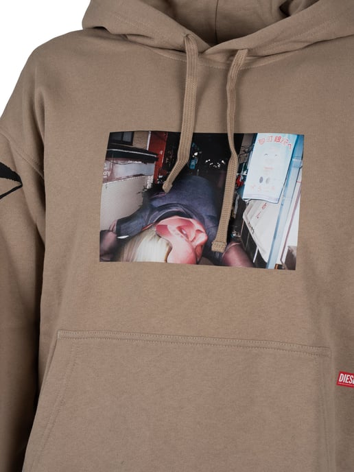 Diesel Sweatshirt Macs Hood Men's Beige