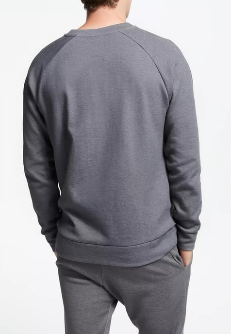 Chándal Nike Sportswear Optic Fleece Crew Gris para Hombre - Image 3