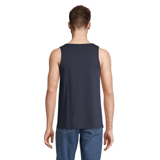 SOLS Unisex Adult Crusader Organic Cotton Tank Top (French Navy) - Image 2