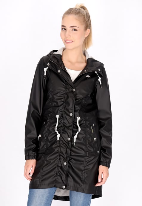 Schmuddelwedda raincoat women black - Image 3