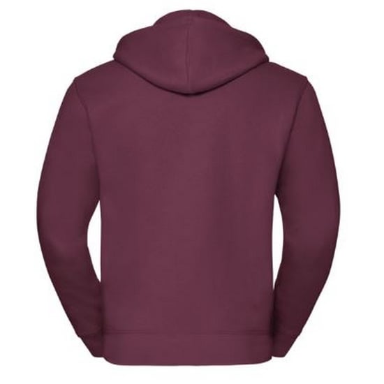 Russell Mens Authentic Full Zip Hooded Sweatshirt / Hoodie (Burgundy) - Image 2