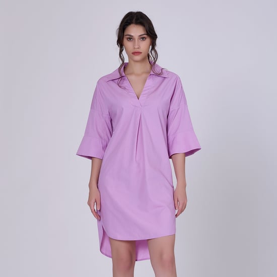 Cotton minimalist shirt dress - Image 1
