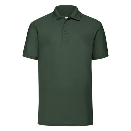 Fruit of the Loom Mens 65/35 Pique Polo Shirt (Bottle Green) - Image 1