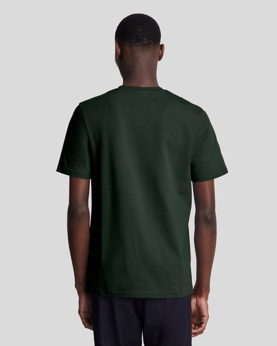 Camiseta verde azulado con logo en el pecho de Lyle & Scott - Image 3