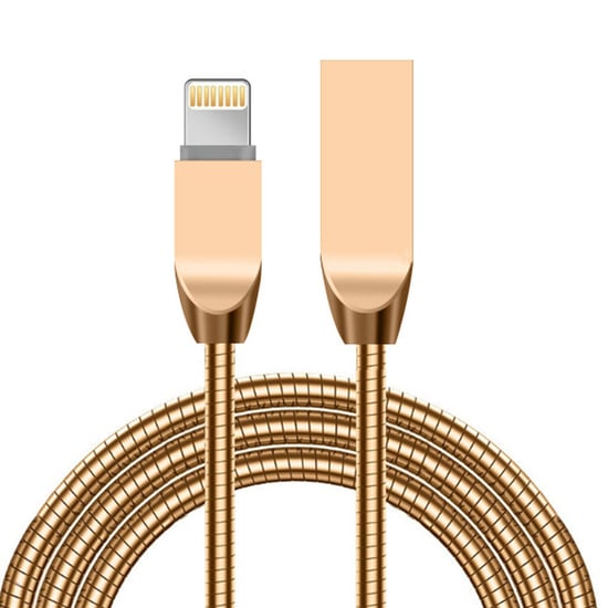 Aquarius Spring Cable with Zinc Alloy Connectors - Gold