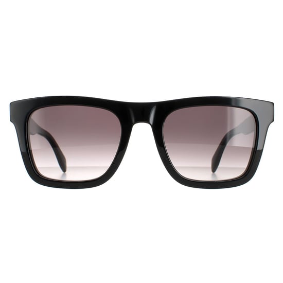 Alexander McQueen Square Mens Shiny Black Grey Gradient AM0301S