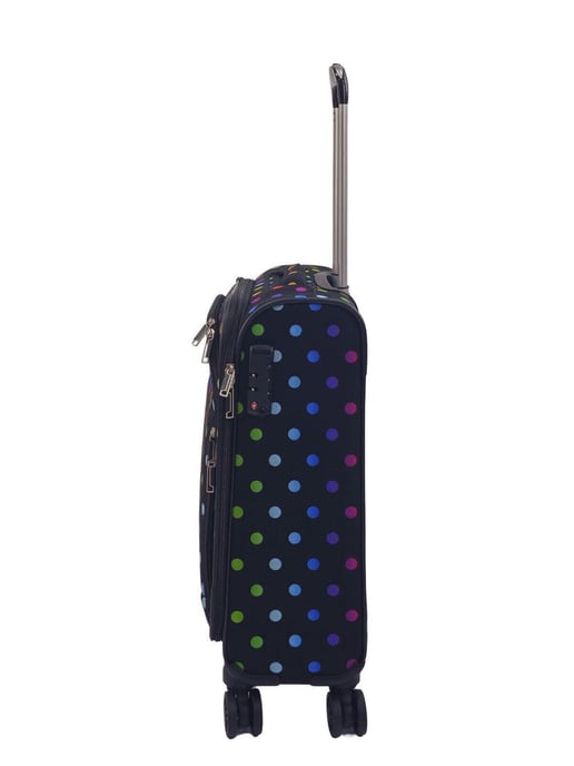 Soft Shell Cabin Suitcase 55 x 37 x 20 cm Lightweight Luggage Suitable for Easyjet, Ryanair