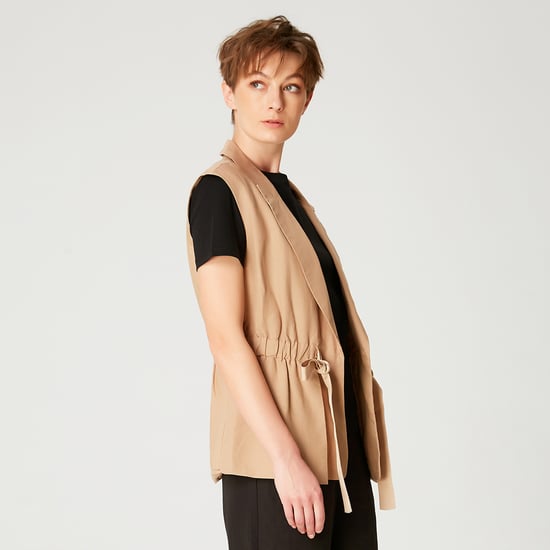 Waistcoat with drawstring - Image 5