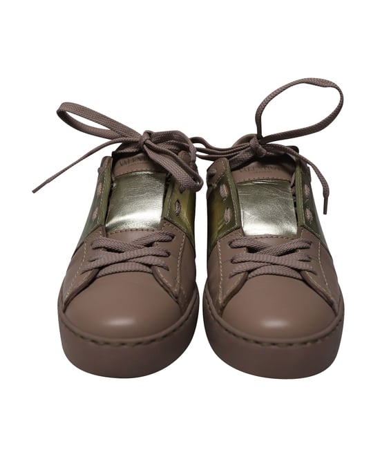 Valentino Garavani Open for a Change Sneakers in Old Rose Calfskin Leather - Image 2