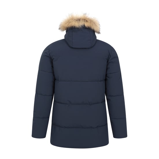 Mountain Warehouse Mens Fern Water Resistant Padded Parka (Navy) - Image 2