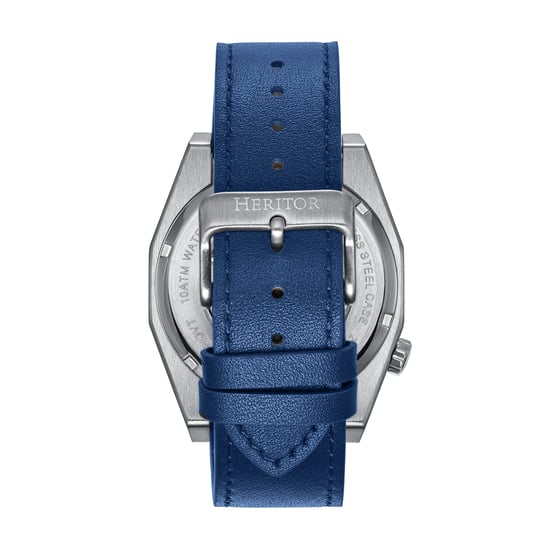 Reloj Automático Heritor Amadeus Semi Esqueleto con Correa de Cuero - Image 3